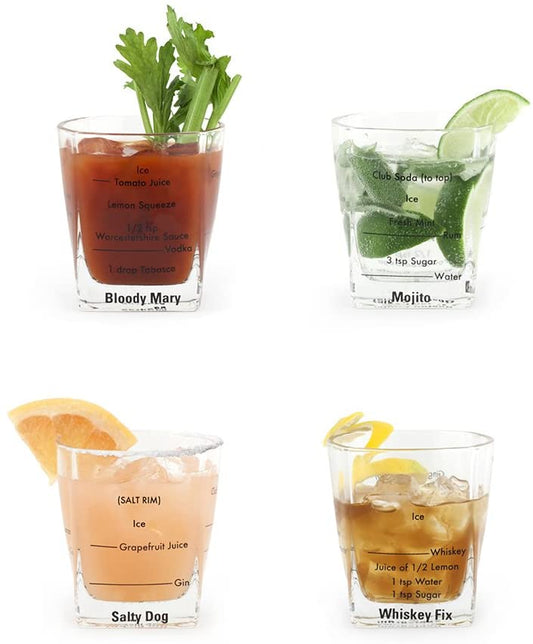 BARTENDING GLASSES S/4
